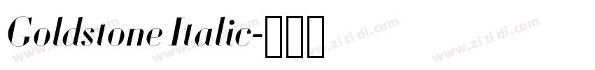 Goldstone Italic字体转换